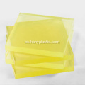 Hoja de poliuretano transparente amarillo